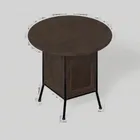 Round wood table